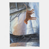 Vizla Let It Snow Weihnachten Geschirrtuch (Vertikal)