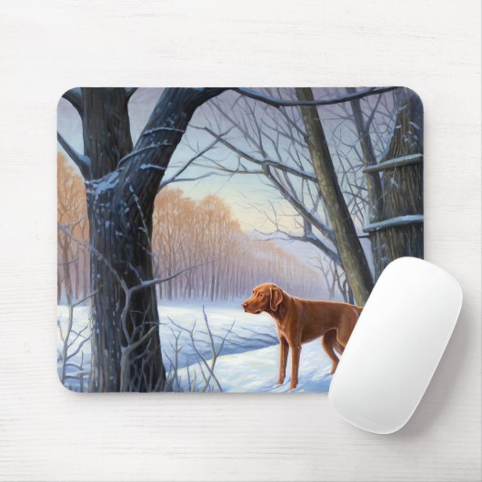 Vizla Let It Snow Weihnachten Mousepad (Mit Mouse)
