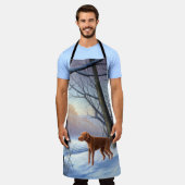 Vizla Let It Snow Weihnachten Schürze (Getragen)