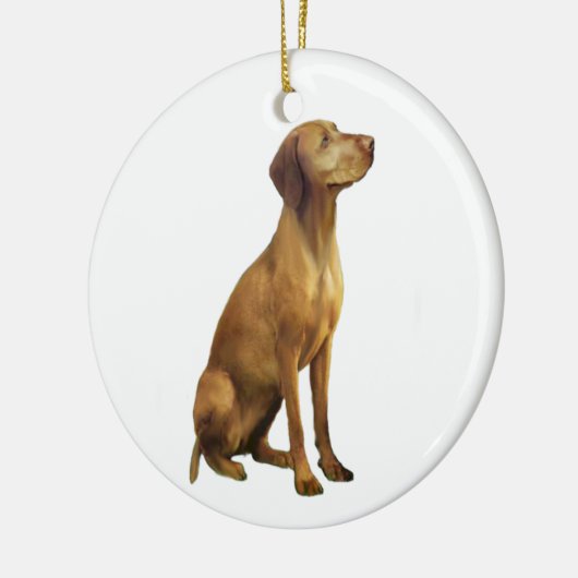 Vizsla (A) Keramik Ornament (Links)