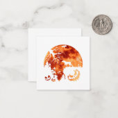 Vizsla And Moon Halloween Costume Pumpkin Dog Love Mitteilungskarte (Vorderseite/Rückseite Beispiel)