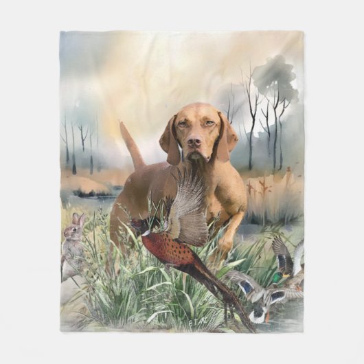 Vizsla, Art Fleecedecke (Vorderseite)