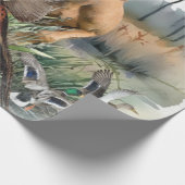 Vizsla, Art Geschenkpapier (Ecke)