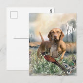 Vizsla, Art Postkarte (Vorne/Hinten)