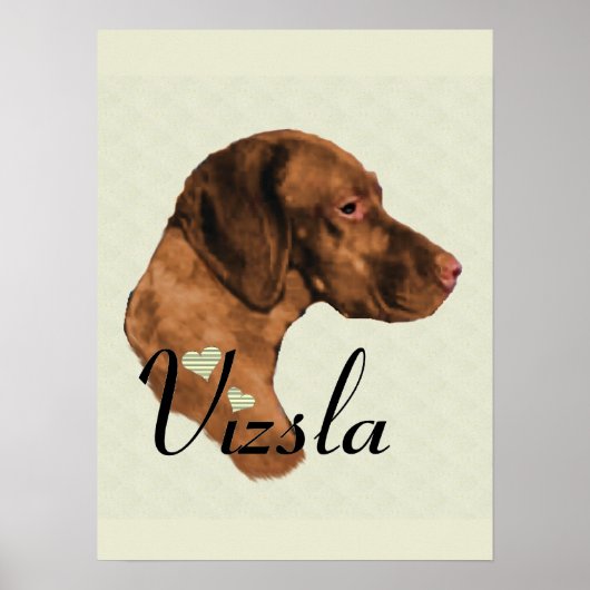Vizsla Art Print Poster (Vorne)