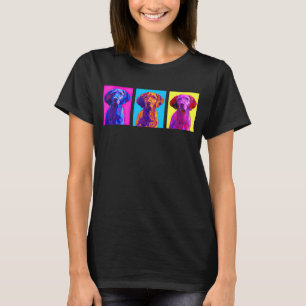 Vizsla Artistic Colorful Birthday for Kids Liebe D T-Shirt