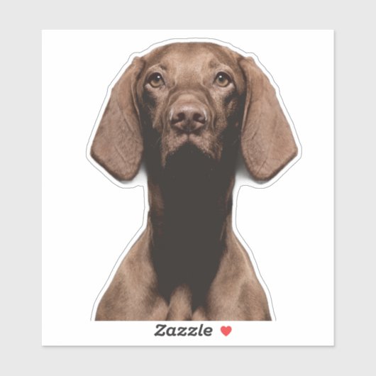 Vizsla-Ausschnitt Aufkleber (Blatt)