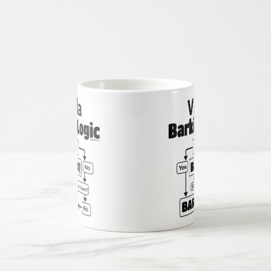 Vizsla Barking Logic Kaffeetasse (Mittel)