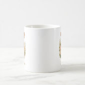 Vizsla Blumenporträt Kaffeetasse (Mittel)