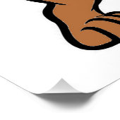 Vizsla-Cartoon Poster (Ecke)