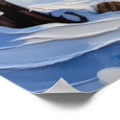 Vizsla Christmas Boat Holiday Poster (Ecke)