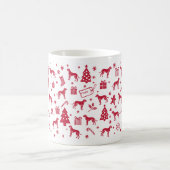Vizsla Christmas Design Kaffeetasse (Mittel)