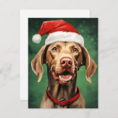 Vizsla Christmas Feiertagskarte (Vorne/Hinten)