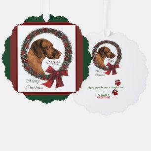 Vizsla Christmas Geschenke Ornament Karte