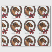 Vizsla Christmas Geschenkpapier (Flach)