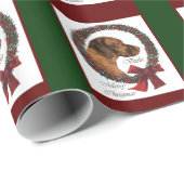 Vizsla Christmas Geschenkpapier (Rolleneckpunkt)
