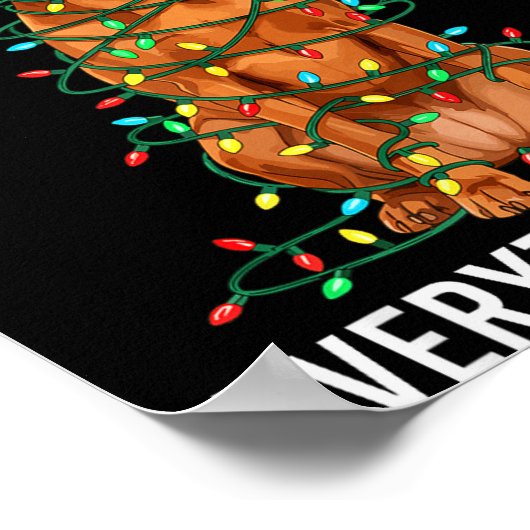 Vizsla Christmas I'm Fine Everything Is Fine Poster (Ecke)