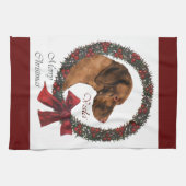 Vizsla Christmas Küchentuch (Horizontal)