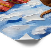 Vizsla Christmas Lighthouse Holiday Poster (Ecke)