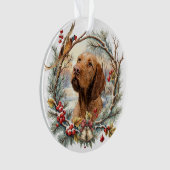 Vizsla Christmas  Ornament (Vorderseite)