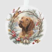 Vizsla Christmas  Ornament (Vorderseite)