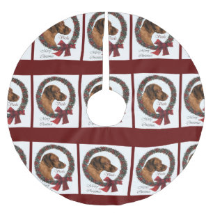 Vizsla Christmas Polyester Weihnachtsbaumdecke