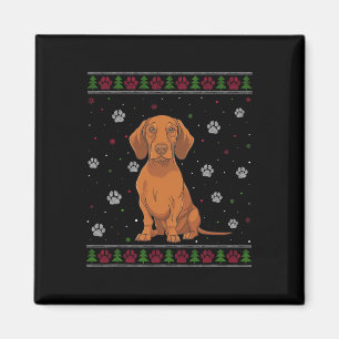 Vizsla Christmas Sweater Xmas Haustier Hund Lover Magnet