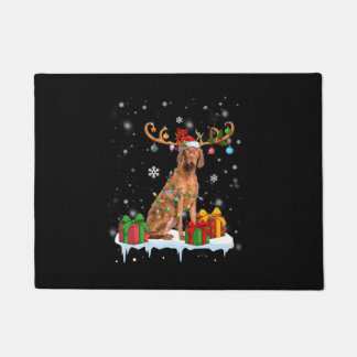 Vizsla Christmas Tree Light Pajama Dog Lover Xmas Fußmatte