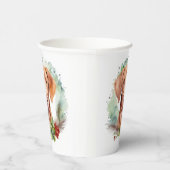 Vizsla Christmas Wreath Festivals Pappbecher (Rechts)