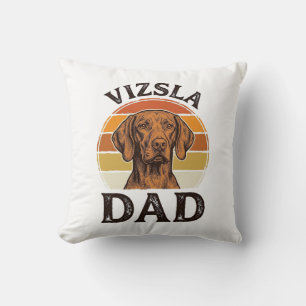 Vizsla Dad Vintage Gravur Hundedesign_1 Kissen