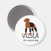Vizsla Der Velcro-Dog-Magnet Magnet (Vorderseite/Rückseite)