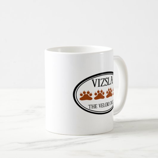 Vizsla die Flausch-HundeTasse Kaffeetasse (VorderseiteRechts)