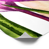 Vizsla Dog Aquarellmalerei, Bildende Kunst Poster (Ecke)