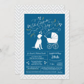 Vizsla Dog Babydusche Einladung (Vorne/Hinten)