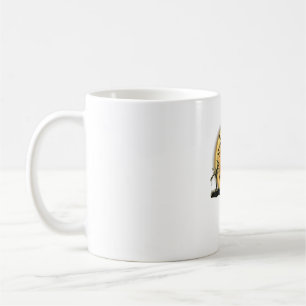 Vizsla Dog Beängstigend und Moon Puppy Funny Hallo Kaffeetasse