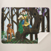 Vizsla Dog Elf Forest Sherpadecke (Vorderseite (Horizontal))