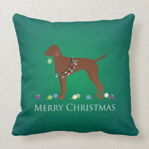 Vizsla Dog Frory Christmas Throw Kissen