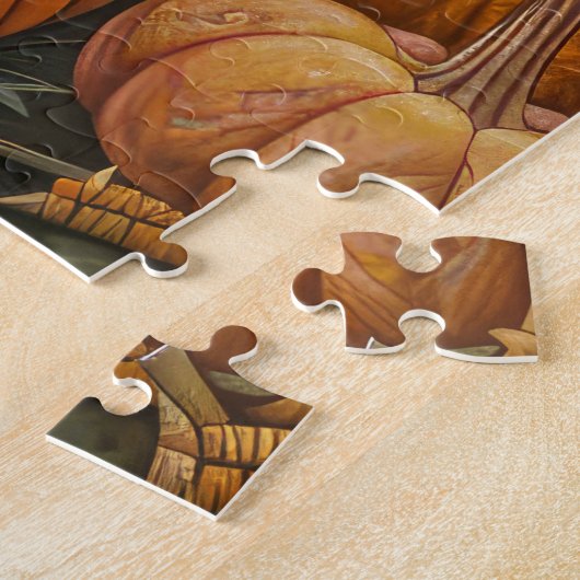 Vizsla Dog Herbsternte Erntedank Puzzle (Seite)