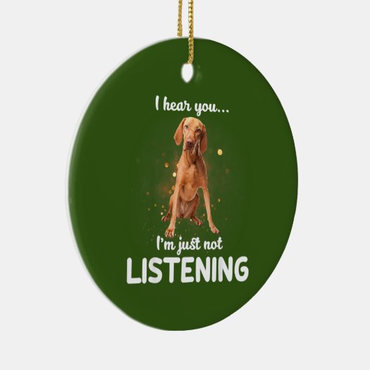 Vizsla Dog Keramik Ornament (Rechts)