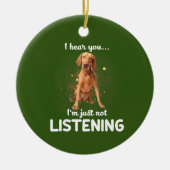 Vizsla Dog Keramik Ornament (Vorne)
