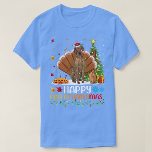 Vizsla Dog Lover Funny Happy Vizsla HelloDankeMas T-Shirt (Design vorne)