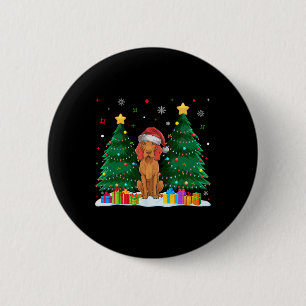 Vizsla Dog Lovers Weihnachtsmannmütze Ugly Christm Button