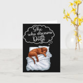 Vizsla Dog Nightgown Pajama  Karte (Gelbe Blume)