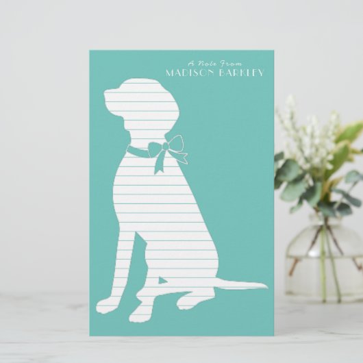 Vizsla Dog Puppy Briefpapier (Stehend Vorderseite)