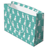 Vizsla Dog Puppy Große Geschenktüte (Rückseite Schrägansicht)