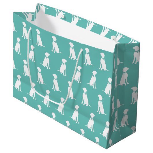 Vizsla Dog Puppy Große Geschenktüte (Vorderseite Schrägansicht)