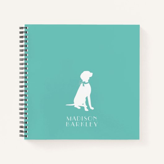 Vizsla Dog Puppy Notizblock (Vorderseite)