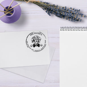 Vizsla Dog Rücksendeadresse Gummistempel