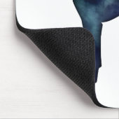 Vizsla Dog Silhouette Black Watercolor Mousepad (Ecke)