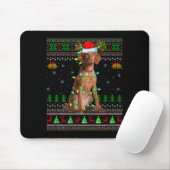 Vizsla Dog Ugly Christmas Sweaters Holiday Santa X Mousepad (Mit Mouse)